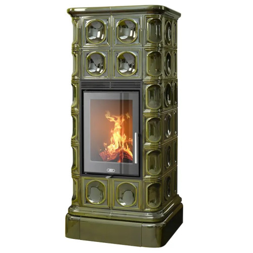 Kachlová kamna ABX Kaledonie exklusive L, Zelená